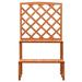 Gracie Oaks Plant Rack Plant Stand w/ Trellis Flower Pot Stand Solid Wood in Orange | 47.2 H x 27.6 W x 16.5 D in | Wayfair