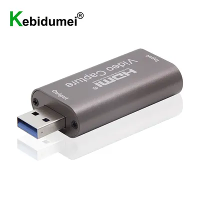 Boîte d'enregistrement USB Grabber compatible HDMI 4K vers USB 3.0 2.0 carte de capture vidéo