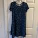 Lularoe Dresses | Lularoe Xxs Carly Swing Dress, Navy Floral, Soft! | Color: Blue | Size: Xxs