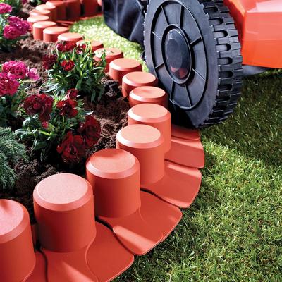 Mow-Over Curved Lawn Edging Pack of 4