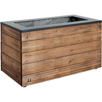 Rechteckiger Pflanzkasten Collector 45 x 90 x 49 cm l 133 Liter - braun