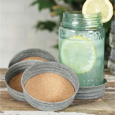 Mason Jar Lid Coaster - Barn Roof - Box of 4 - CTW Home Collection 370101T