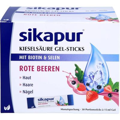 Hübner Naturarzneimittel - SIKAPUR Kieselsäure Gel-Sticks rote Beeren Vitamine