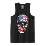 Men's Big & Tall Americana Tank by Liberty Blues® in Skull (Size XL)