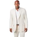 Men's Big & Tall KS Island™ Linen Blend Two-Button Suit Jacket by KS Island in Natural (Size 72)