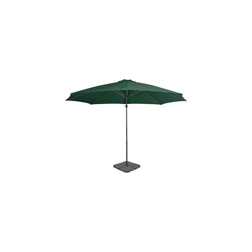 vidaXL Sonnenschirm mit Schirmständer Grün