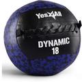 Yes4All SC7J Medizinball Wall Ball 8 kg Gewichtsball Weicher aus Leder für Ganzkörpertraining und Kraftübungen