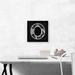 ARTCANVAS Modern Black White Alphabet Letter O - Wrapped Canvas Textual Art Print Canvas, Wood in Black/Gray/White | 12 H x 12 W x 0.75 D in | Wayfair