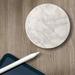 CounterArt Absorbent Stone Beverage Coasters - Set Of 4 - Grey Marble Stoneware in White | 0.5 H x 5 D in | Wayfair 208-00019