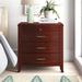 Lark Manor™ Aleidy 2 - Drawer Solid Wood Nightstand in Cinnamon Wood in Red/Brown | 27 H x 26 W x 18.6 D in | Wayfair