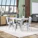 17 Stories Kingwai 6 - Person Dining Set Metal in Gray | Wayfair STSS6819 43608950