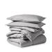 Bare Home Ultra-Soft All Season Comforter Set Polyester/Polyfill/Microfiber in Gray | Queen Comforter + 2 Standard Shams | Wayfair 812228031687