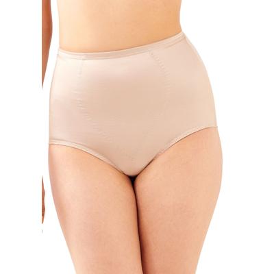 Plus Size Women's Tummy Panel Brief Firm Control 2-Pack DFX710 by Bali in Nude (Size XL)