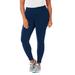 Plus Size Women's Knit Legging by Catherines in Navy (Size 0X)