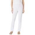 Plus Size Women's Elastic-Waist Soft Knit Pant by Woman Within in White (Size 40 W)