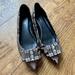 Michael Kors Shoes | Michael Kors Michelle Flats Python | Color: Black/Silver | Size: 5