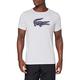 Lacoste Sport T-shirt, Homme, TH2042, Argent Chine/Marine, 3XL