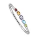 Belk & Co 1 Ct. T.w. Amethyst, 3/4 Ct. T.w. Swiss Blue Topaz, 5/8 Ct. T.w. Citrine, 1/2 Ct. T.w. Garnet And 3/8 Ct. T.w. Peridot Bangle Bracelet In