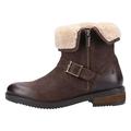 Hush Puppies Women's Tyler Ankle Boot, Brown, 4 UK