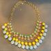 J. Crew Jewelry | J.Crew | Goldtone And Beaded Statement Necklace | Color: Gold/Gray | Size: Os