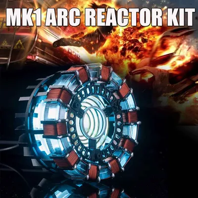 Échelle MKI/MK2 1:1 pour réacteur Iron Man Arc besoin d'assembler le réacteur 8*8*6cm avec USB
