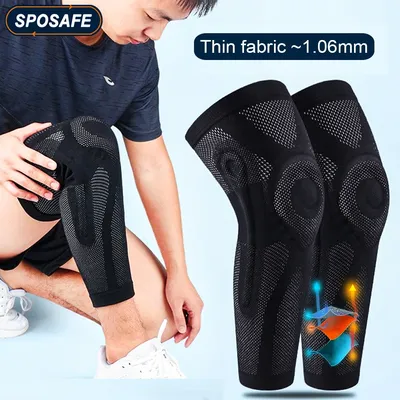 Genouillère de sport pour la récupération des blessures soutien allonger la jambe manchon de