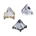 Pyramide sculptée en cristal de quartz K9 AAA lingettes en cristal égyptien artisanat de