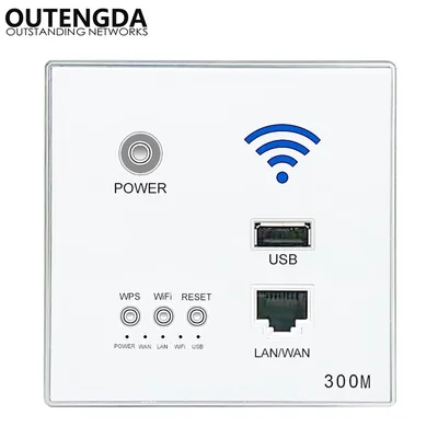 Routeur Wi-Fi sans fil avec cryptage WPS point d'accès i mural développement USB prise murale