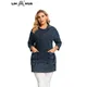 LIH HUA – veste en Denim pour femmes grande taille décontractée longue Slim Style Premium
