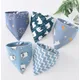 Lot de bandanas lavables en coton pour animaux de compagnie ensemble de 5 pièces écharpe à