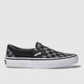 Vans classic checkerboard trainers in black & grey