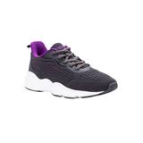 Wide Width Women's Stability Strive Walking Shoe Sneaker by Propet in Grey Purple (Size 10 1/2 W)