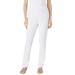 Plus Size Women's Elastic-Waist Soft Knit Pant by Woman Within in White (Size 34 T)