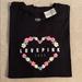 Pink Victoria's Secret Tops | Love Pink Victoria Secret Tee T Shirt Top | Color: Black/Pink | Size: Xs