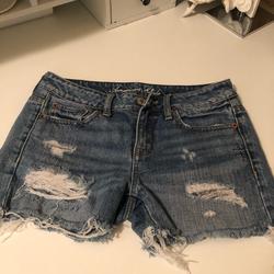 American Eagle Outfitters Other | American Eagle Medium Size Teenage Ripped Jeans | Color: Blue | Size: Teenage Girls Size Small Or Medium