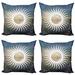 East Urban Home Ambesonne Sun Decorative Throw Pillow Case Pack Of 4 | 20 H x 20 W x 0.039 D in | Wayfair 095B58A1A18B42039B147E9428400540