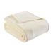 Eddie Bauer Solid Ultra Soft Plush Reversible Blanket Microfiber/Fleece/Microfiber/Fleece in White | 90 H x 66 W in | Wayfair USHSEE1182312