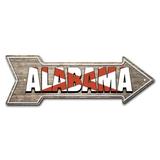 SignMission Alabama Arrow Removable Decal Funny Home Décor 24" Wide Plastic/Acrylic in White | 12 H x 36 W x 1 D in | Wayfair RD-A-12-999993