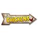 SignMission Chickens Arrow Removable Decal Funny Home Décor 24" Wide Plastic/Acrylic in White | 12 H x 36 W x 1 D in | Wayfair RD-A-12-999917