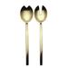 Mepra Due Salad Servers (Fork & Spoon) Stainless Steel in Yellow | 2.25 W in | Wayfair 108022122