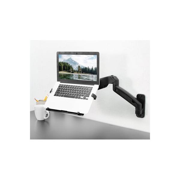 vivo-pneumatic-arm-single-laptop-wall-mount,-steel-in-black-|-9.75-h-x-2-w-in-|-wayfair-mount-v001gl/