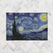 White 24 x 0.5 in Area Rug - Canora Grey Thompkins Vincent Van Goghs Starry Night Chenille Rug | 24 W x 0.5 D in | Wayfair