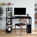 17 Stories Reversible L-Shape Desk Wood/Metal in Black | 58.5 H x 55 W x 49.5 D in | Wayfair E667D9D426974021A34D3DEA58ABAE36