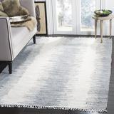 Gray 72 x 0.25 in Area Rug - Highland Dunes Cayman Striped Handmade Flatweave 100% Cotton Area Rug Cotton | 72 W x 0.25 D in | Wayfair