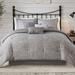 Latitude Run® Cainhoe 7 Piece Printed Weave Seersucker Comforter Set /Polyfill/Microfiber in Gray | Queen Comforter + 6 Additional Pieces | Wayfair