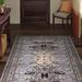 Black 36 x 0.33 in Indoor Area Rug - Bungalow Rose Eesi Oriental Gray Area Rug Polypropylene | 36 W x 0.33 D in | Wayfair WDMG5967 33125183