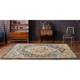 Blue/Navy 31 x 0.37 in Area Rug - Charlton Home® Scofield Oriental Ivory/Navy Area Rug Polypropylene | 31 W x 0.37 D in | Wayfair