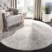 Gray/White 60 x 0.37 in Indoor Area Rug - Ophelia & Co. Hayley Geometric Ivory/Silver Area Rug | 60 W x 0.37 D in | Wayfair