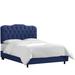 Birch Lane™ Tufted Upholstered Low Profile Standard Bed Velvet in Brown | 74 W x 87 D in | Wayfair C6188C41053E40FFBD53BD3E75DA1393