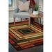 Black/Brown 31 x 0.47 in Area Rug - Winston Porter Carletta Geometric Terracotta Ambience Multicolor Area Rug Nylon | 31 W x 0.47 D in | Wayfair